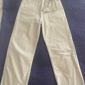 Ivory wide legged jeans